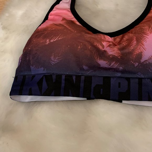 NWOT Victoria's Secret Pink Halter Sports Bra, Med - Picture 2 of 7